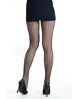 Sensual Arrow Mesh Tights - Black