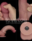 Vibrating Sliding Skin Pro II Silicone Dong 8in