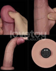 Vibrating Sliding Skin Pro II Silicone Dong 9in