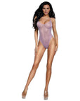 DreamGirl Ombre Glitter Mesh Teddy Lilac