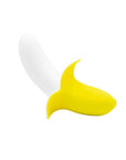 Banana Bliss 13cm Silicone Slimline Vibrator Massager - Yellow/White - K. P.
