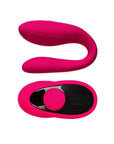 Couples Vibrator Dual Motor with Remote - Prawno - Pink - K. P.