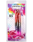 8.5" Realistic Cock with Balls (Rainbow)