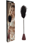 Crop with Feathers (Burgundy)