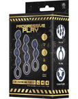 3-In-1 Silicone Anal Plug Set (Black)