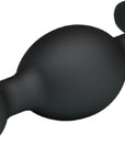 Silicone Anal Balls 4.92" (Black)