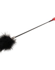 Crop with Tickle Feathers (Burgundy)