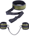 Collar With Handcuffs (Brown)