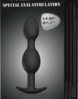Silicone Anal Balls 4.92" (Black)