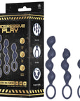 3-In-1 Silicone Anal Plug Set (Black)