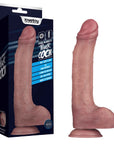 11'' Vibrating Dual Density Power Cock (Flesh)