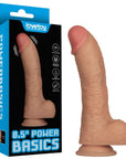 8.5'' Vibrating Power Basics Cock (Flesh)