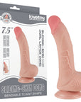 7.5" Sliding Skin Dual Layer Dong (Flesh)