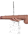 16" Dual Layered Bendable Silicone Cock XXL - Flesh - K. P.