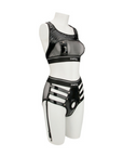 Rebellion Reign Iconic Harness Strap On Set L/XL - Black - K. P.