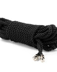 Rebellion Reign Ebony 10m Silky Bondage Rope - Black - K. P.