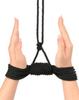 Rebellion Reign Ebony 10m Silky Bondage Rope - Black - K. P.