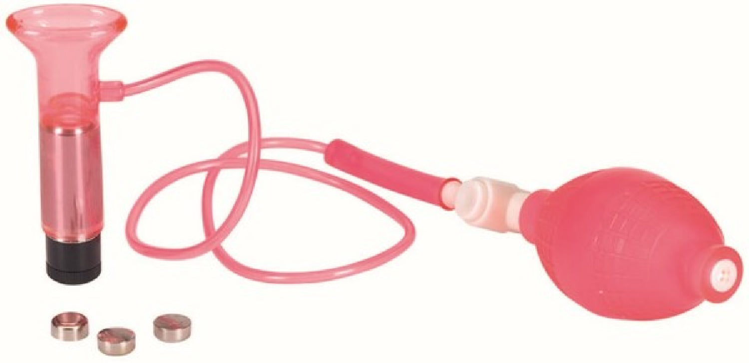 Vibrating Clitoral Pump - Pink