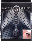 The Master Series - Dragon's Orbs Nubbed Silicone Magnetic Balls - Black - K. P.
