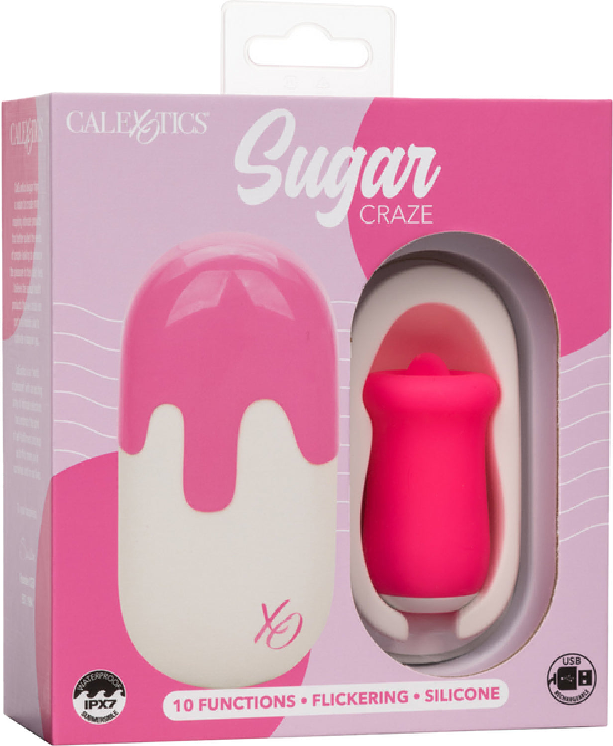 Flickering Tongue Stimulator - Sugar Craze - Pink - K. P.