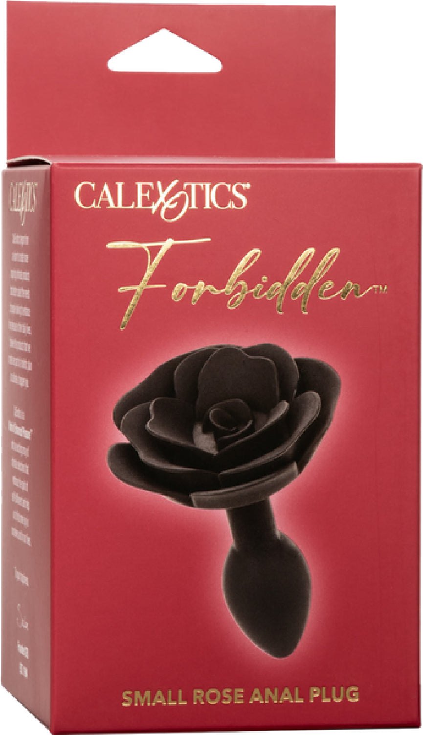 Forbidden - Small Rose Anal Plug - Black - K. P.