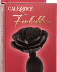 Forbidden - Large Rose Anal Plug - Black - K. P.