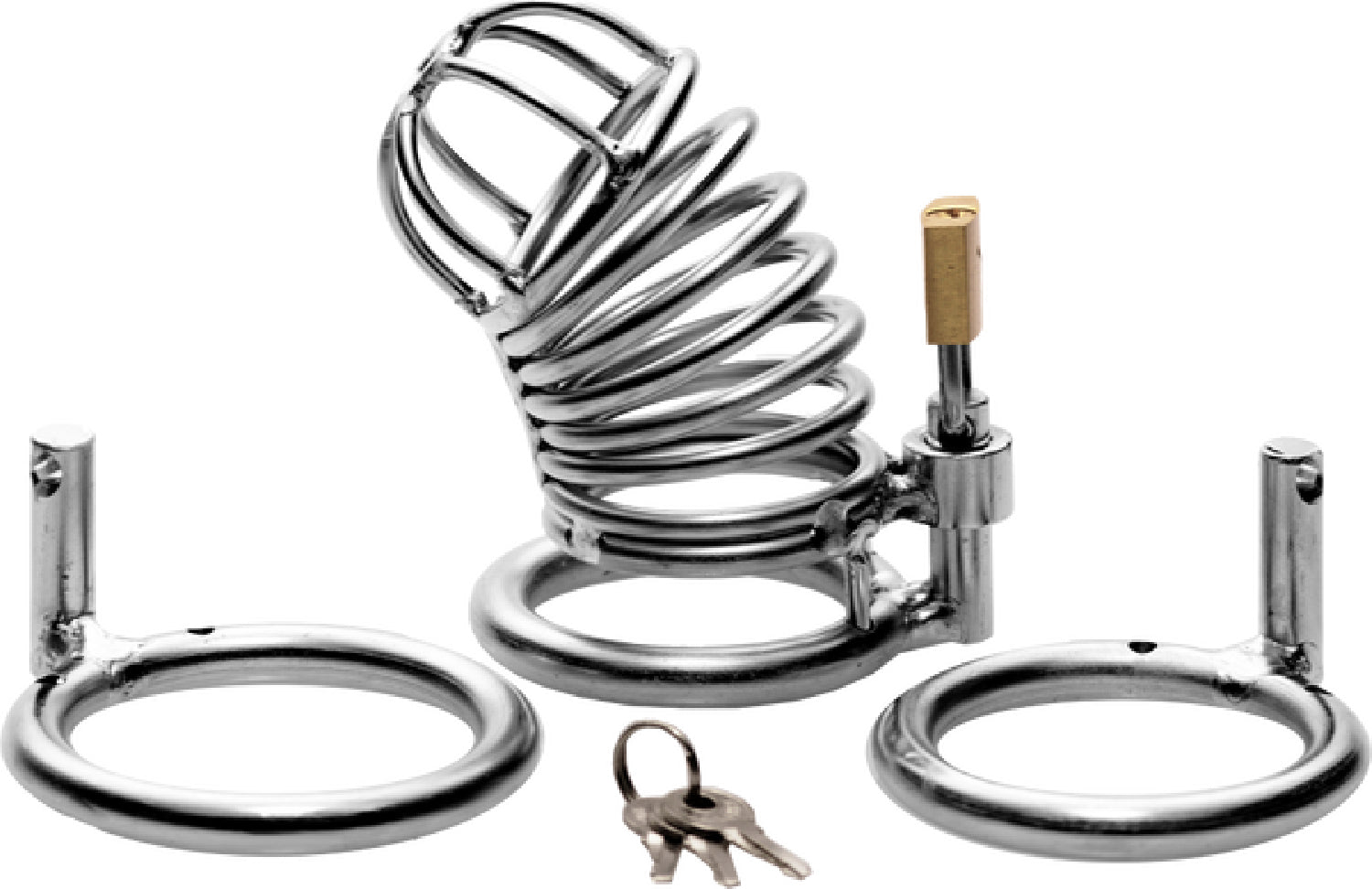 The Master Series - The Jail House Chastity Device - Silver - K. P.