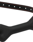 The Master Series - Hound Adjustable Dog Bone Gag - Black - K. P.