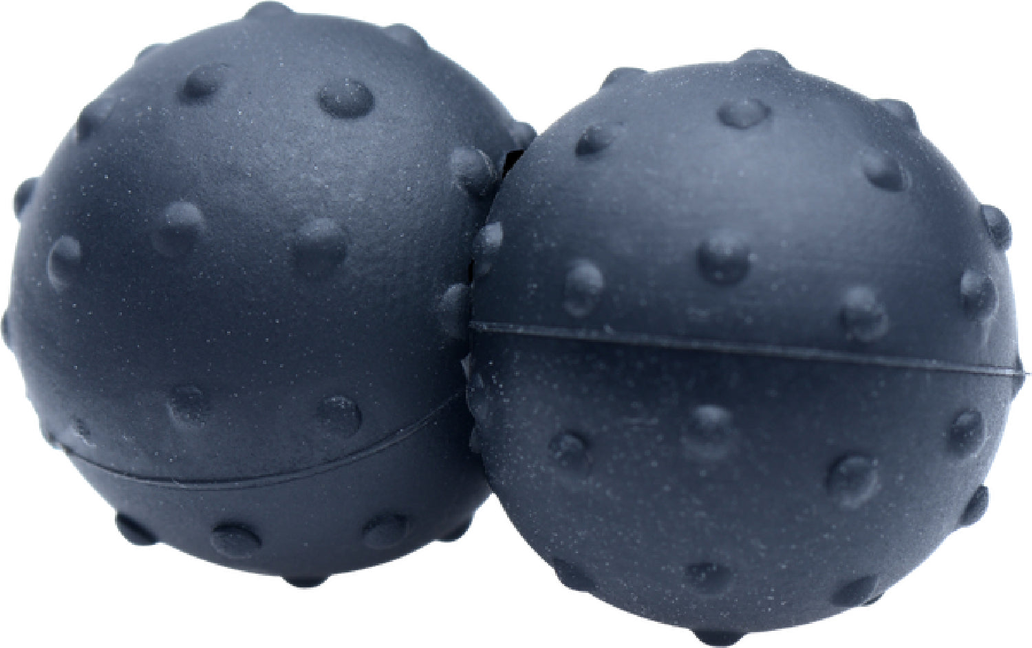 The Master Series - Dragon's Orbs Nubbed Silicone Magnetic Balls - Black - K. P.