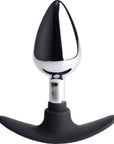 Dark Invader Metal And Silicone Anal Plug - Medium