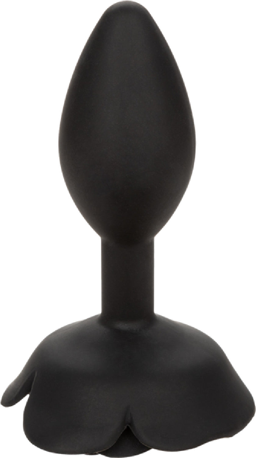 Forbidden - Large Rose Anal Plug - Black - K. P.
