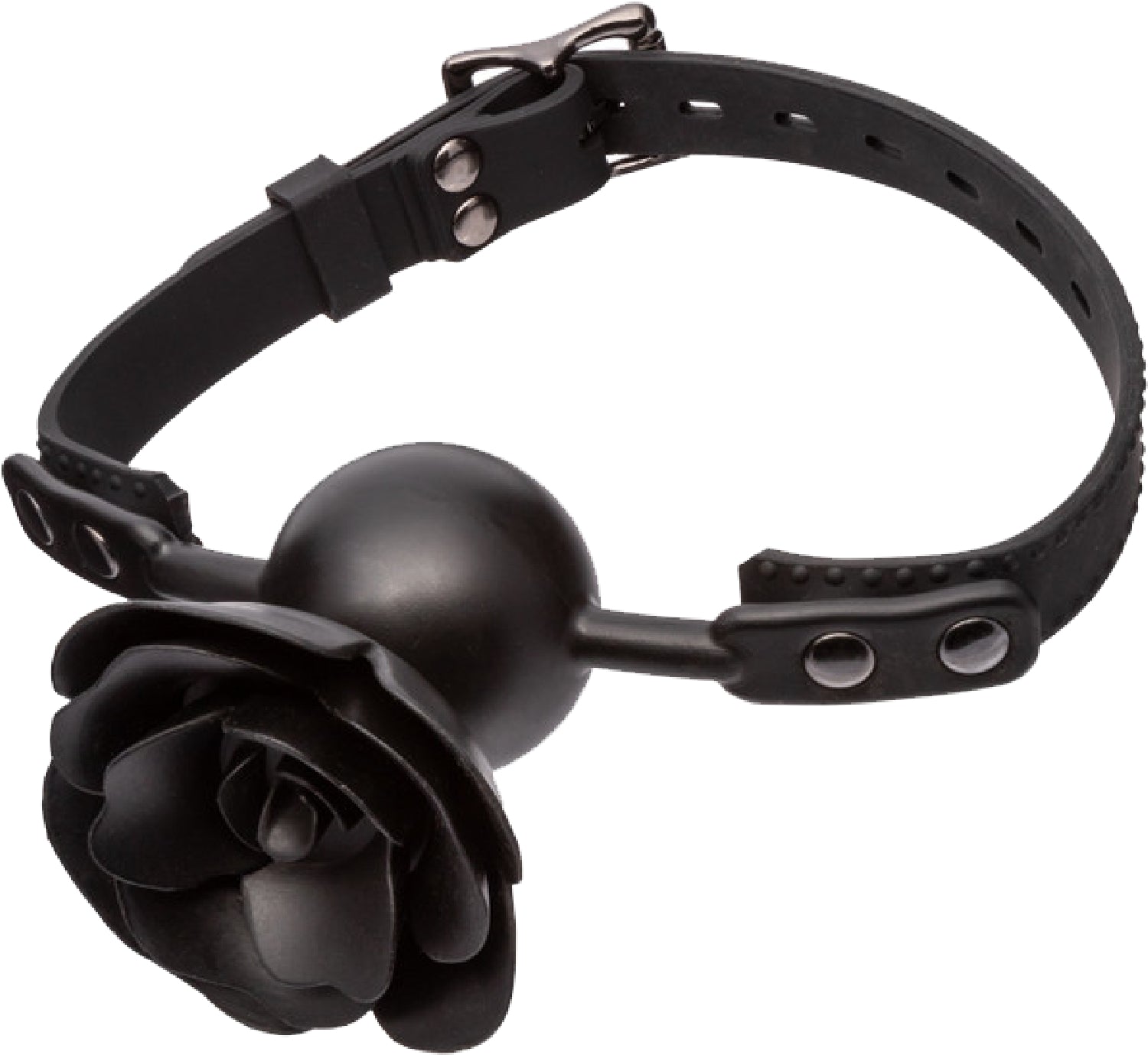 Forbidden - Removable Rose Gag - Black - K. P.