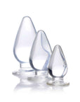 Triple Cones 3 Pc Anal Plug Set Clear