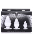 Triple Cones 3 Pc Anal Plug Set Clear
