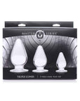 Triple Cones 3 Pc Anal Plug Set Clear