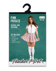 3 Pc Pink Private School Girl Costume