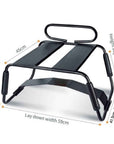 Sex Chair Adjustable Height Black w Handle and Arch Bridge