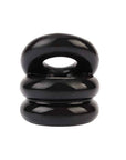 Stacked Dual Pleasure Ring Black