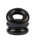 Stacked Dual Pleasure Ring Black