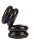 Double Stacked Dual Pleasure Ring Black