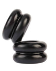 Double Stacked Dual Pleasure Ring Black
