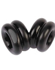 Double Stacked Dual Pleasure Ring Black
