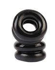 Double Stacked Dual Pleasure Ring Black