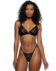 Playboy Burnout Bunny 2 Pc Black