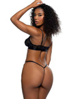 Playboy Burnout Bunny 2 Pc Black