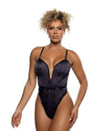Playboy Blackout Bunny Romper Black