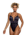 Playboy Blackout Bunny Romper Black