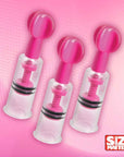 MAXtwist Clit Nipple Sucker Set 3 Pc Pink