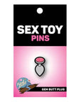 Gem Butt Plug Enamel Pin