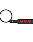 Hearts Paddle Keychain
